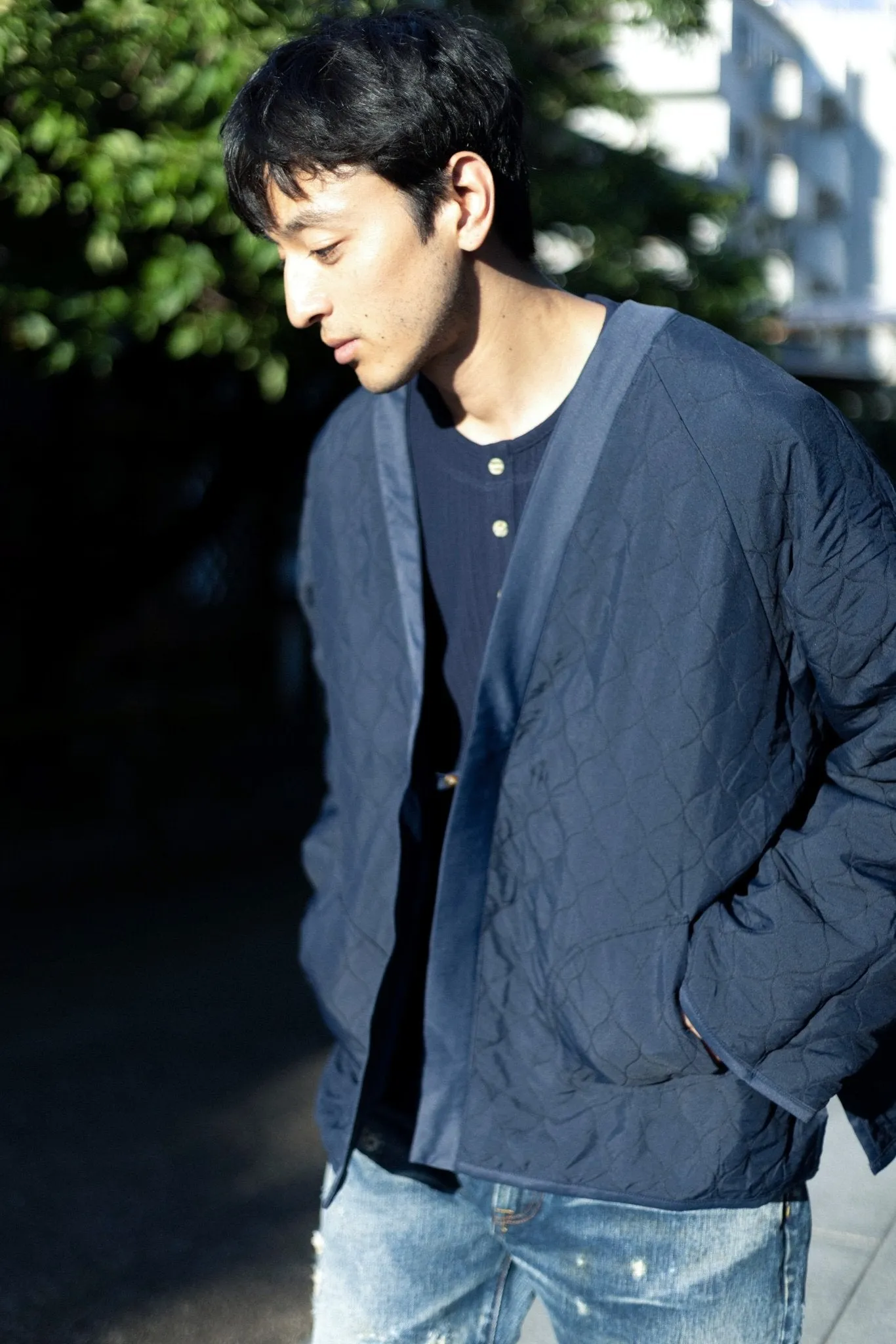 雙面すもう兎 Embroidery Reversible Kimono