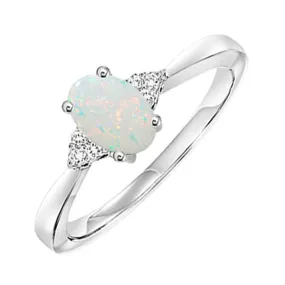 10KT Pink Gold & Diamond Fashion Ring -1/10 ctw