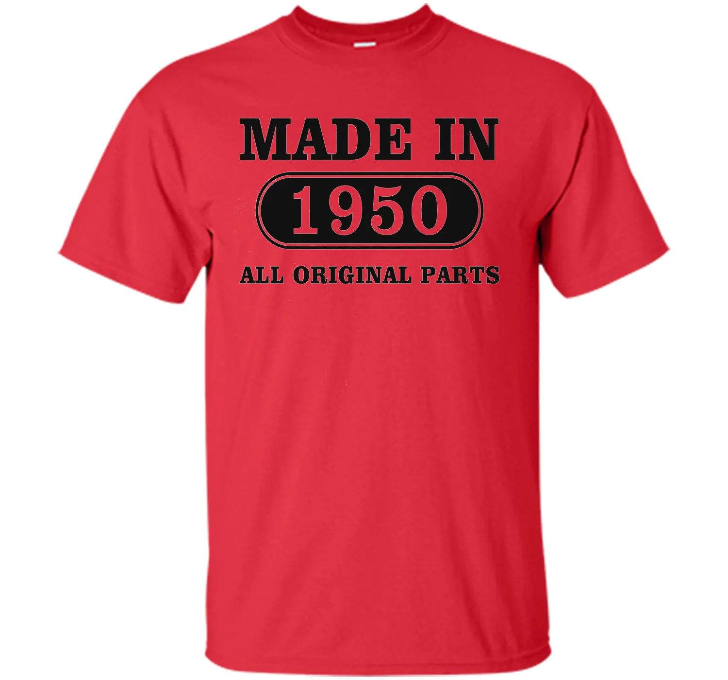 66th Birthday Gift, Made in 1950 All Original Parts, T-Shirt