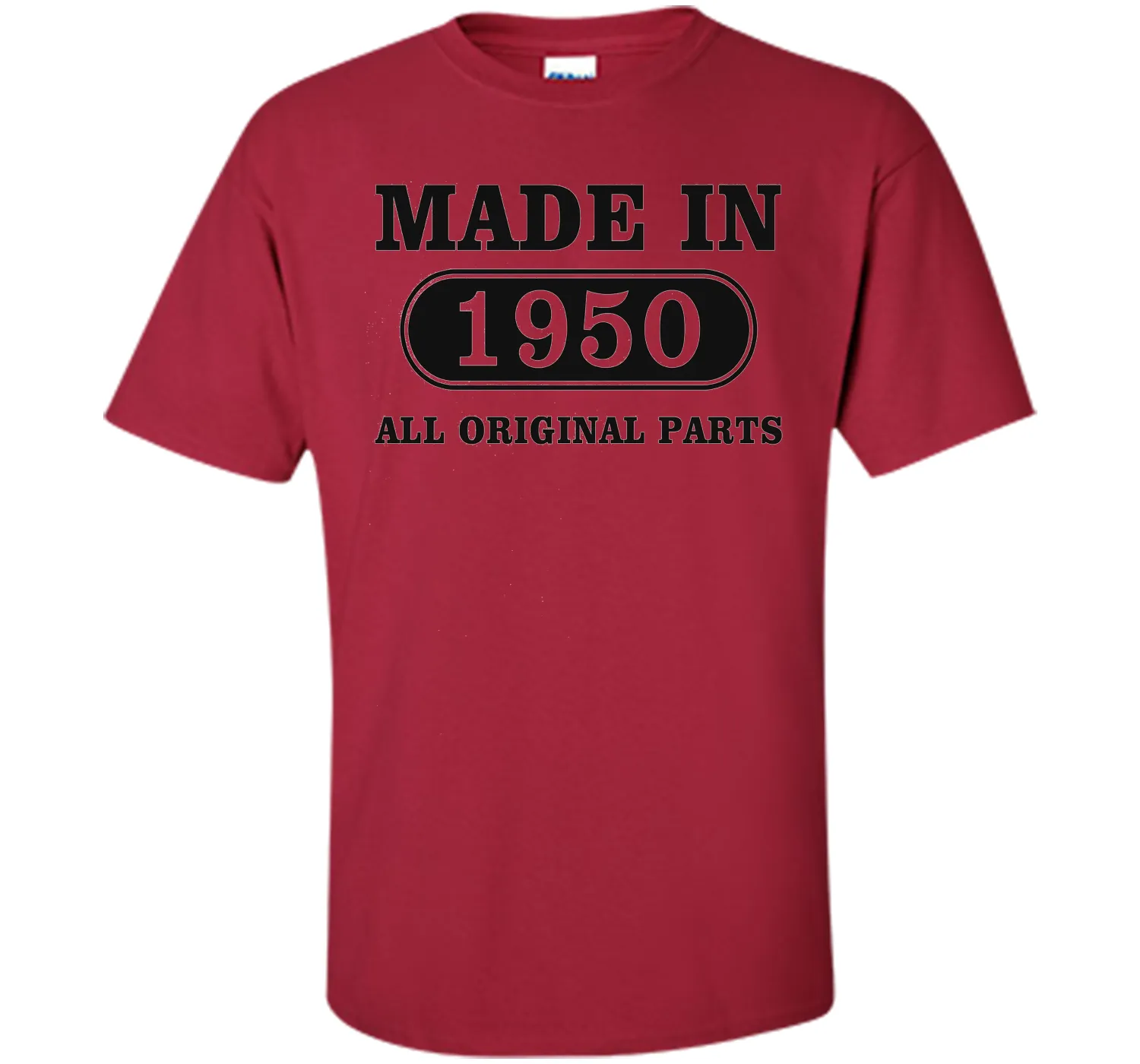66th Birthday Gift, Made in 1950 All Original Parts, T-Shirt
