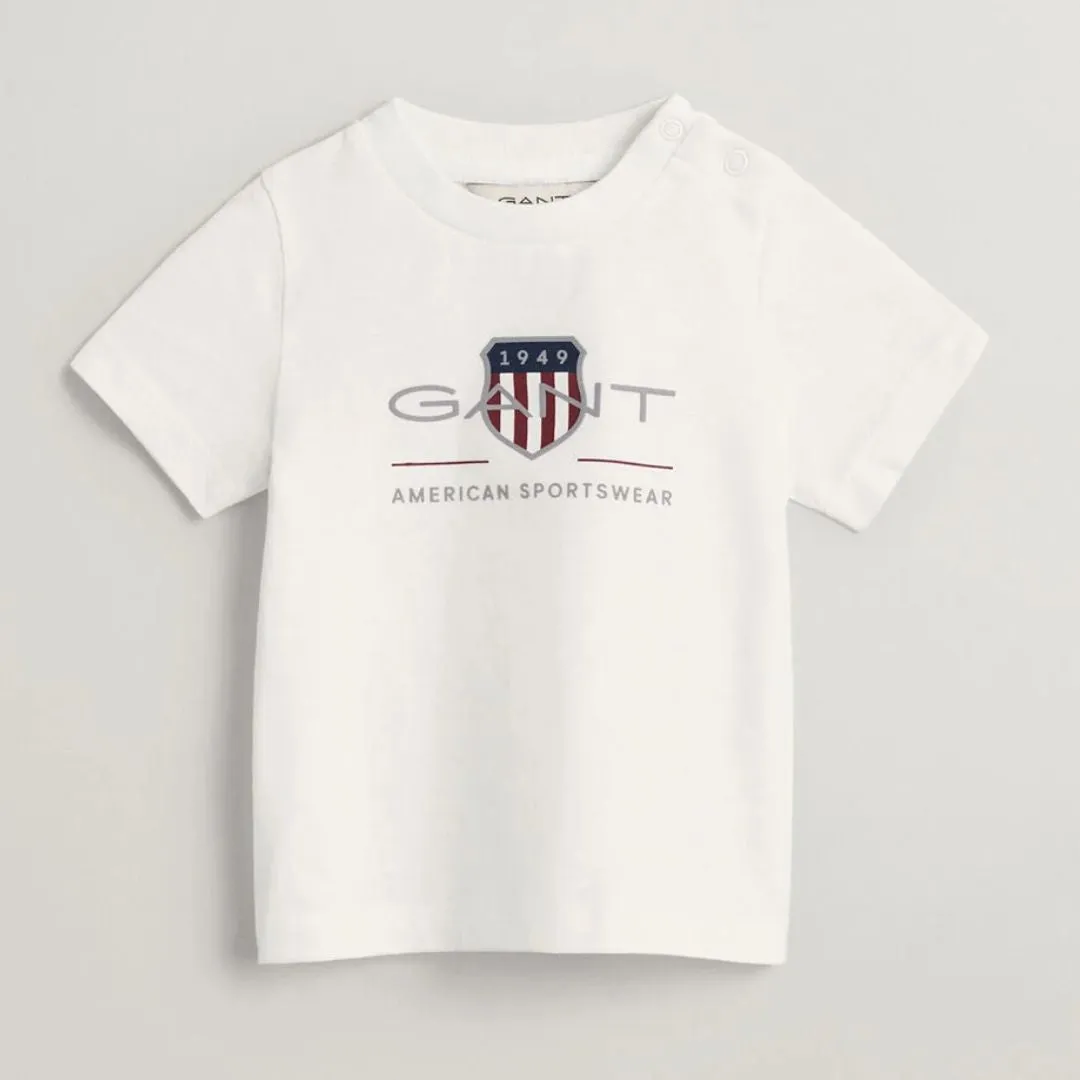 Babies White Shield Logo T-Shirt
