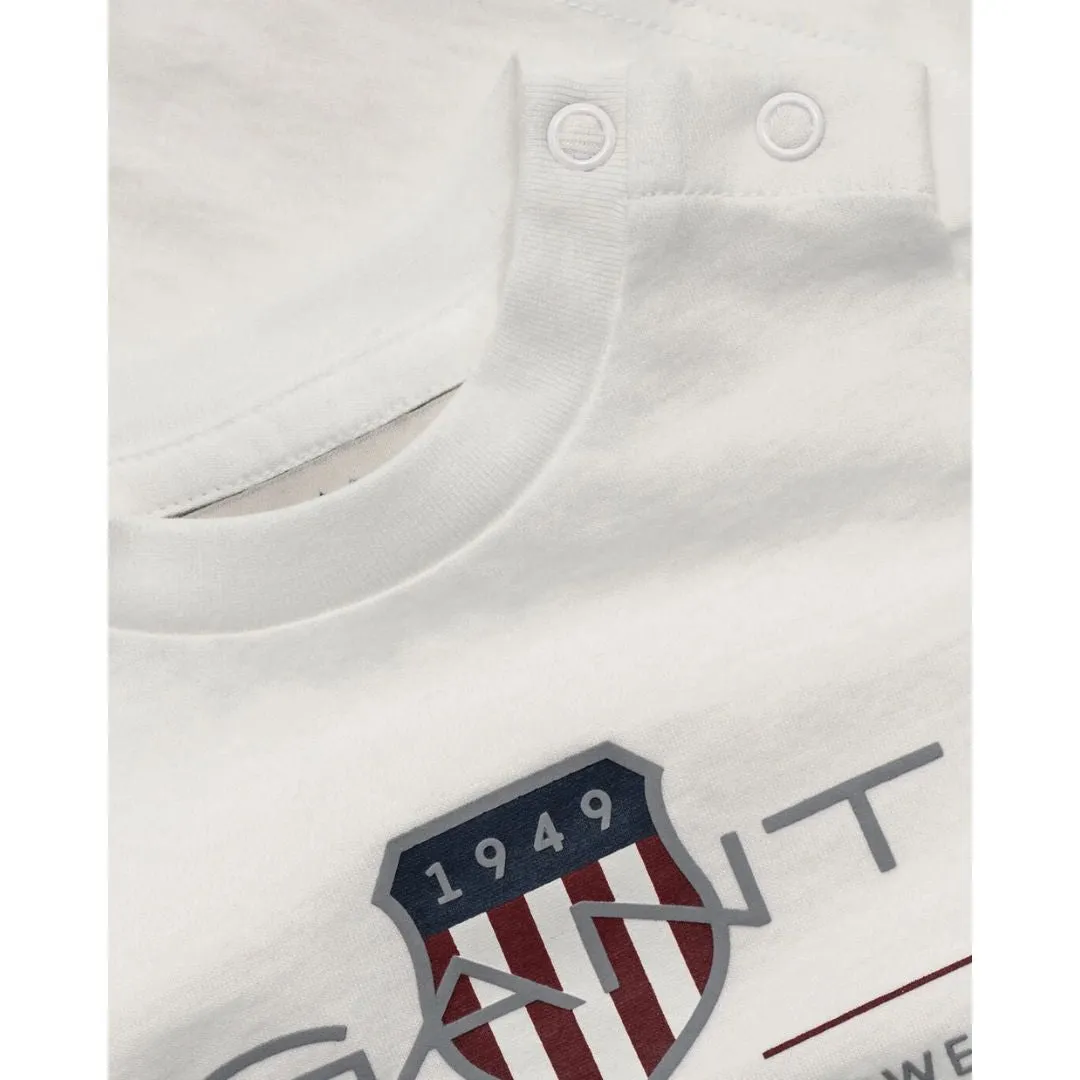 Babies White Shield Logo T-Shirt