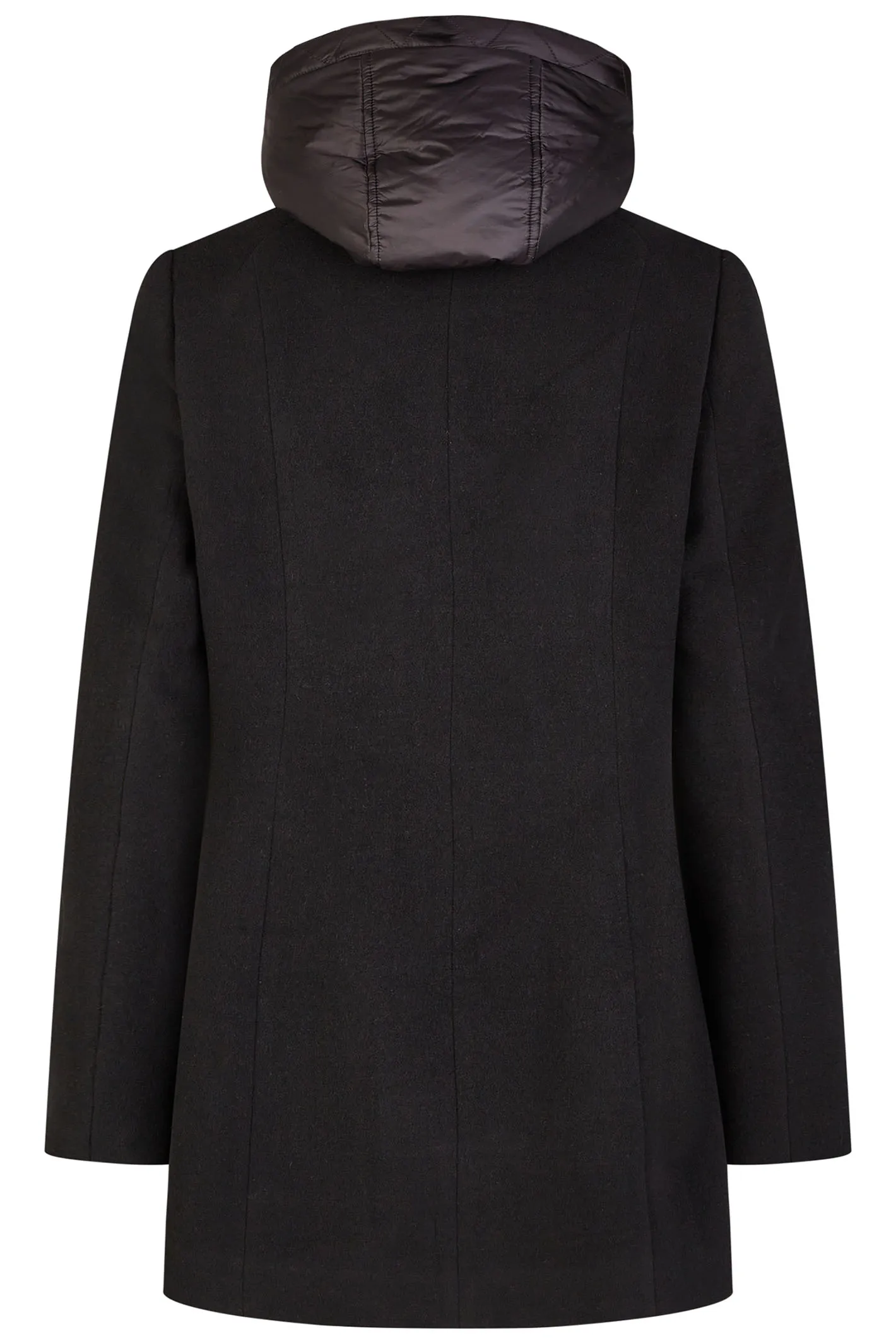 Barbara Lebek Jacket With Hood Black 10210042 999