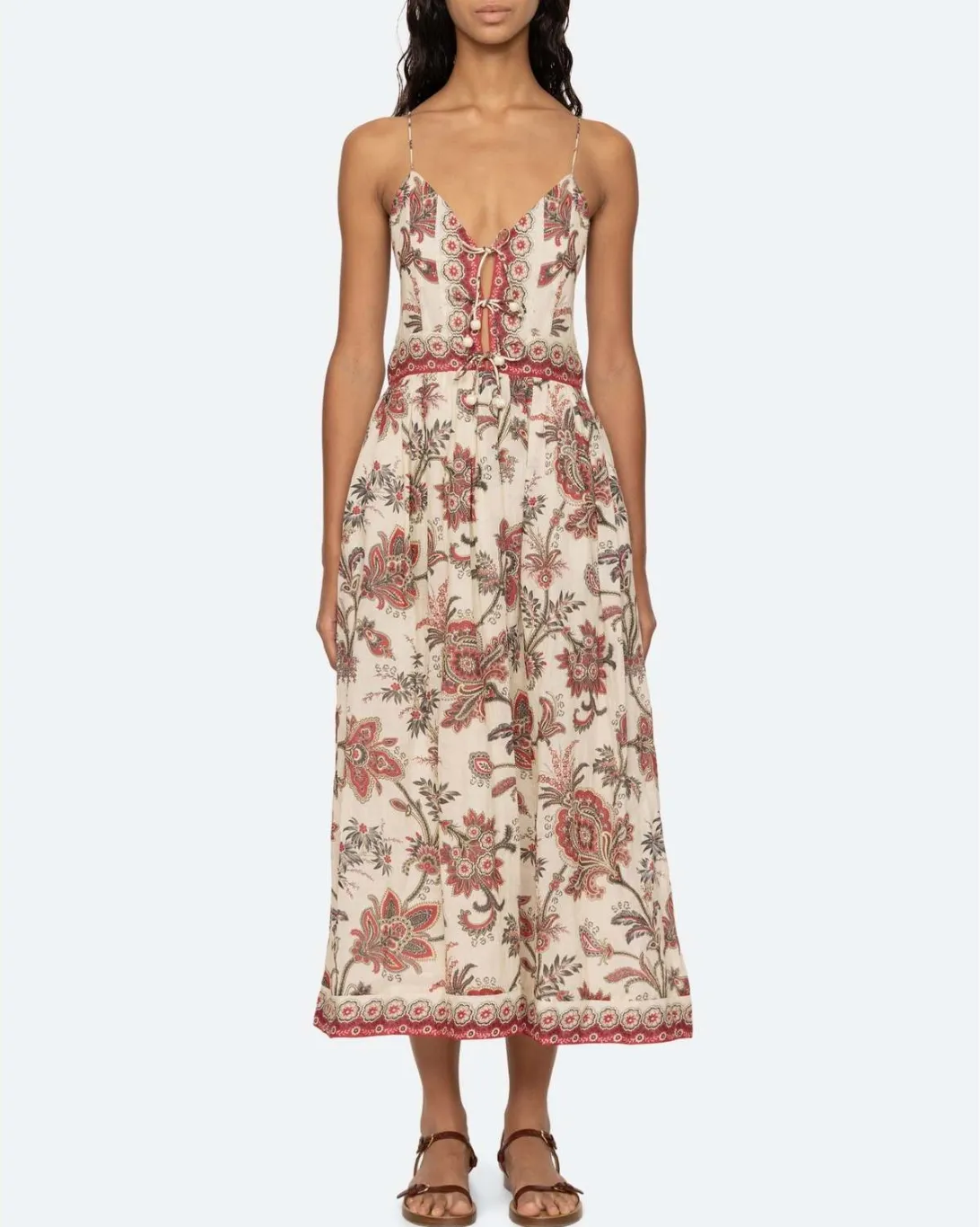 Cassandra Print Slip Dress | Multi