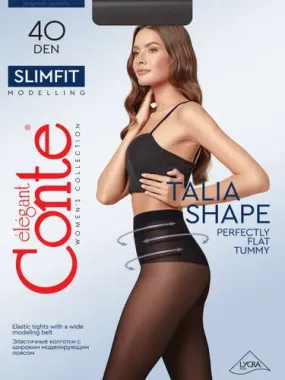 Conte Slimfit 40 Den - Modelling Women's Tights With a Wide Shaping Belt (23С-6СП)