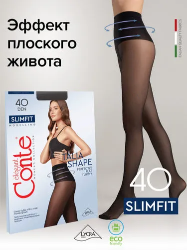 Conte Slimfit 40 Den - Modelling Women's Tights With a Wide Shaping Belt (23С-6СП)