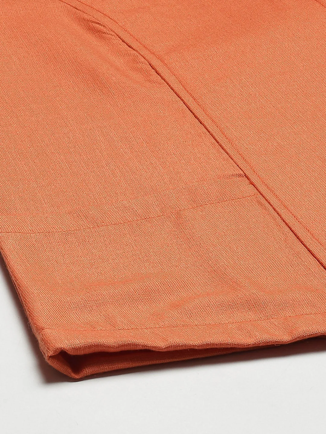 Cottinfab Women Orange Open Front Jacket