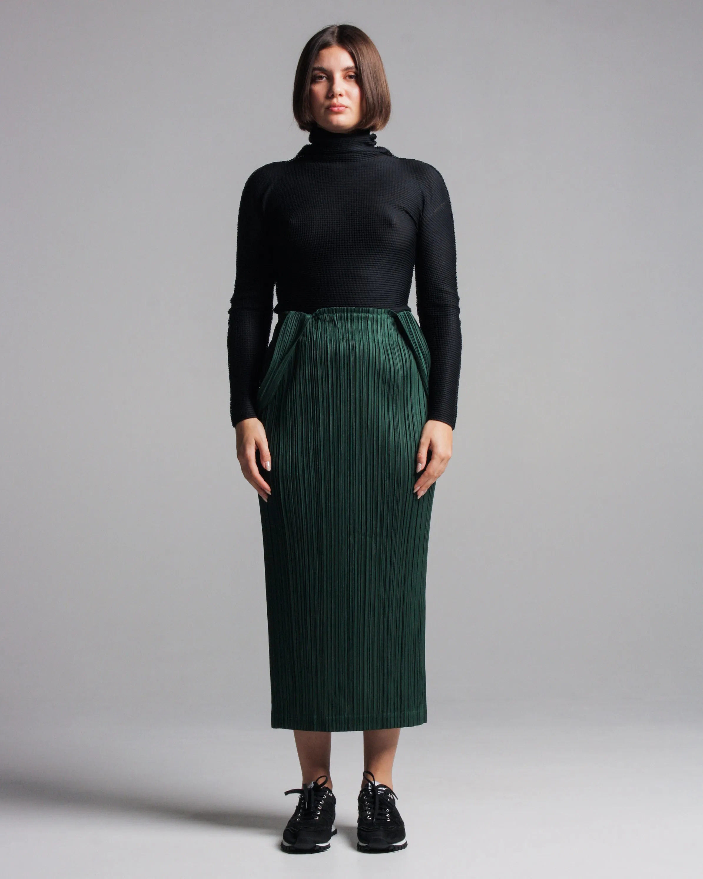 Dark Green Suspender Skirt