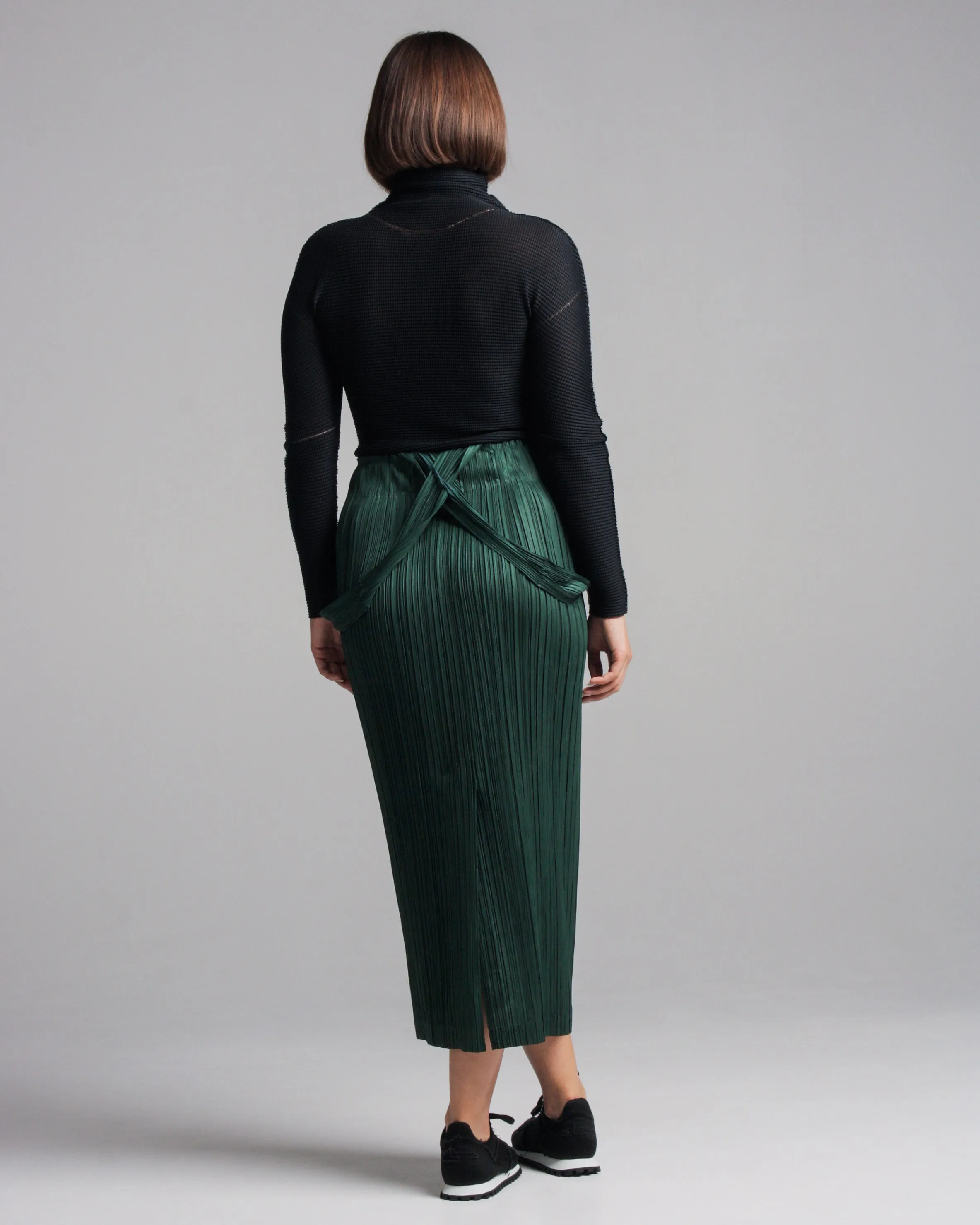Dark Green Suspender Skirt