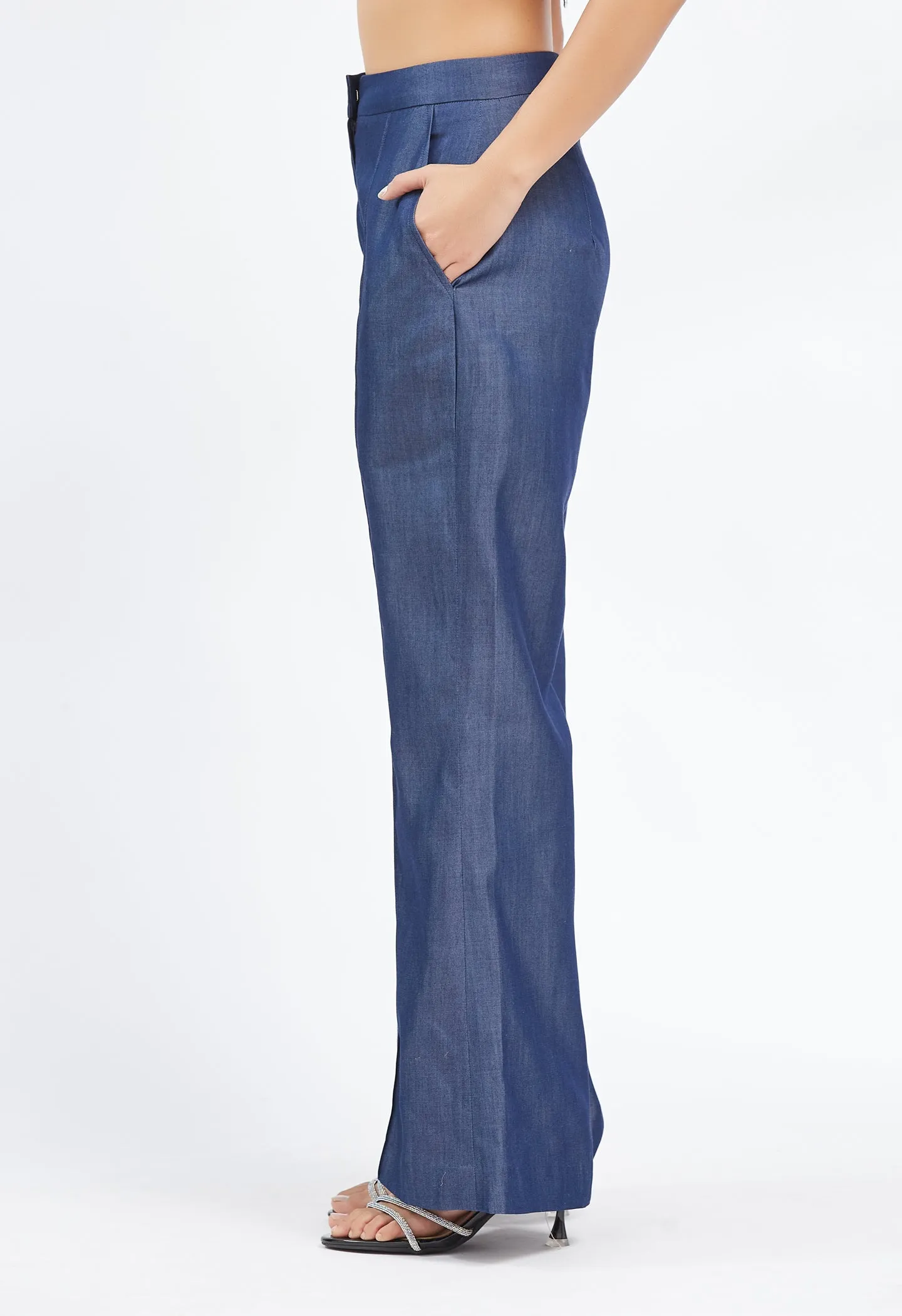 Denim Flared Pant