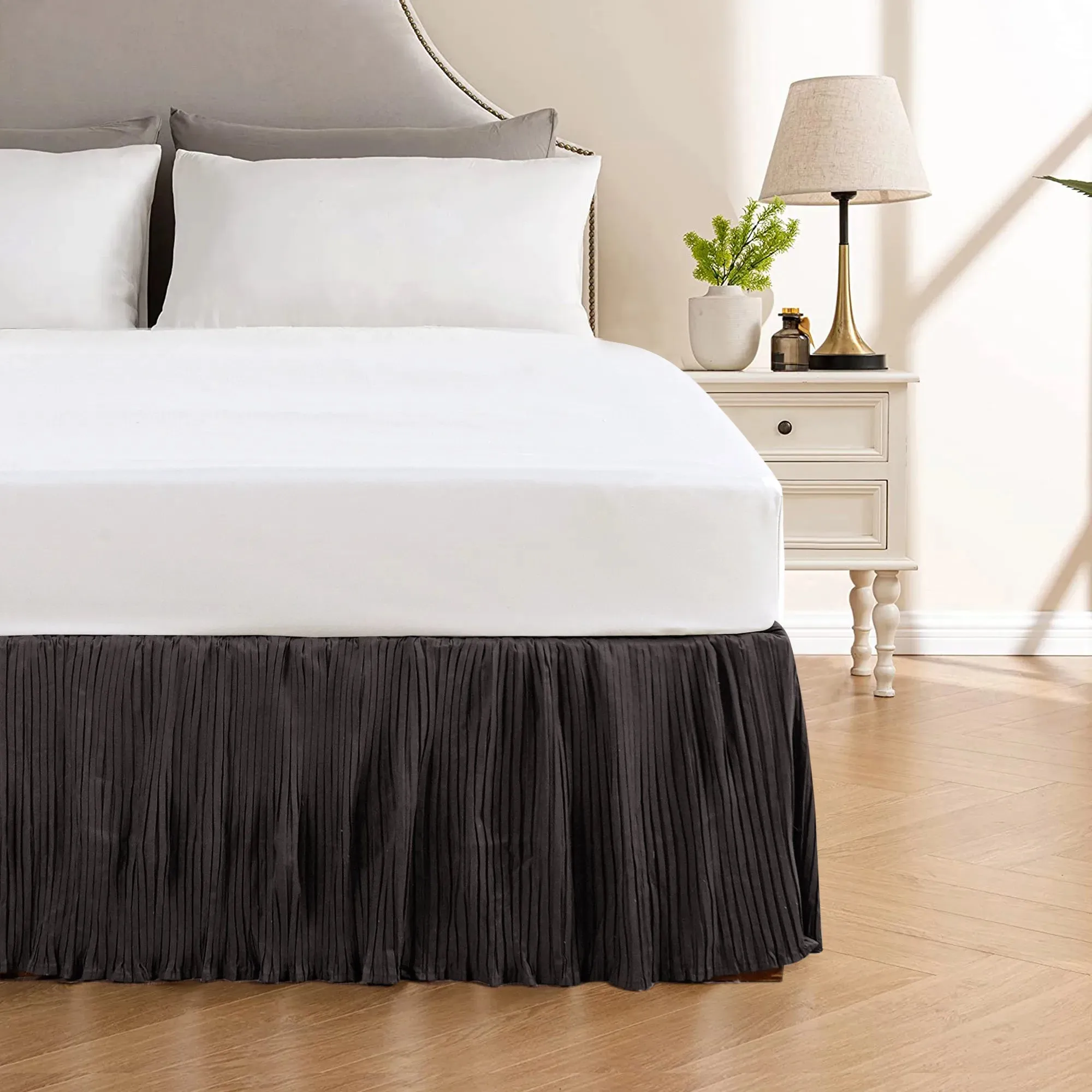 Diamond Flannel Quilts Matching Bed skirt - 18" Drop Length