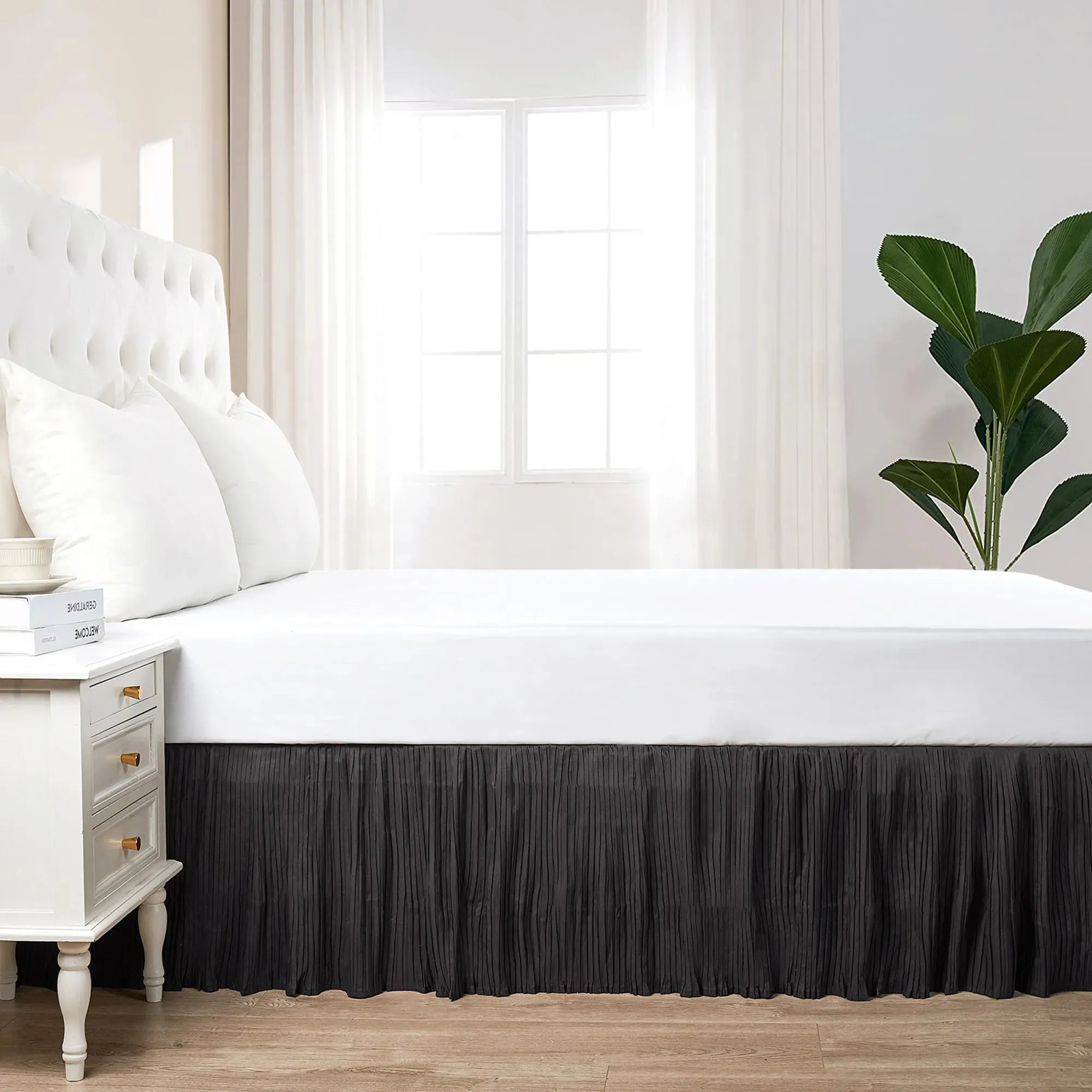 Diamond Flannel Quilts Matching Bed skirt - 18" Drop Length