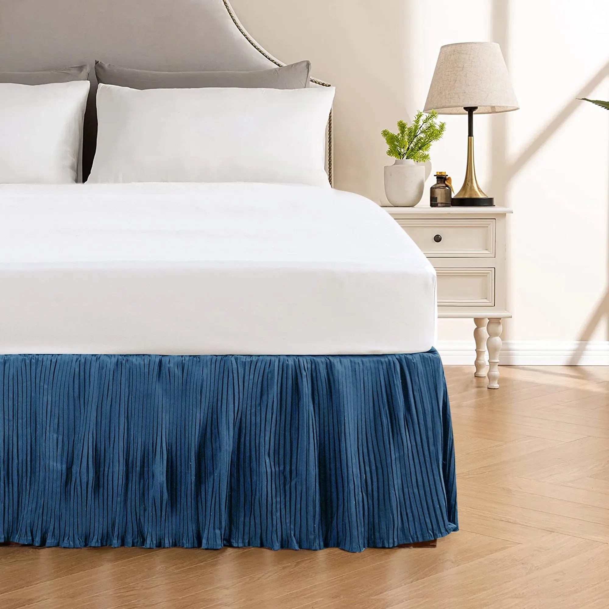 Diamond Flannel Quilts Matching Bed skirt - 18" Drop Length