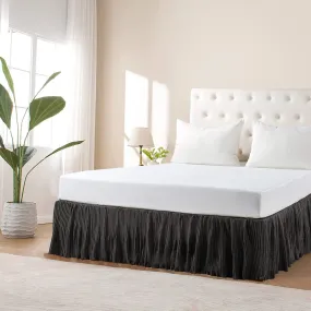 Diamond Flannel Quilts Matching Bed skirt - 18" Drop Length