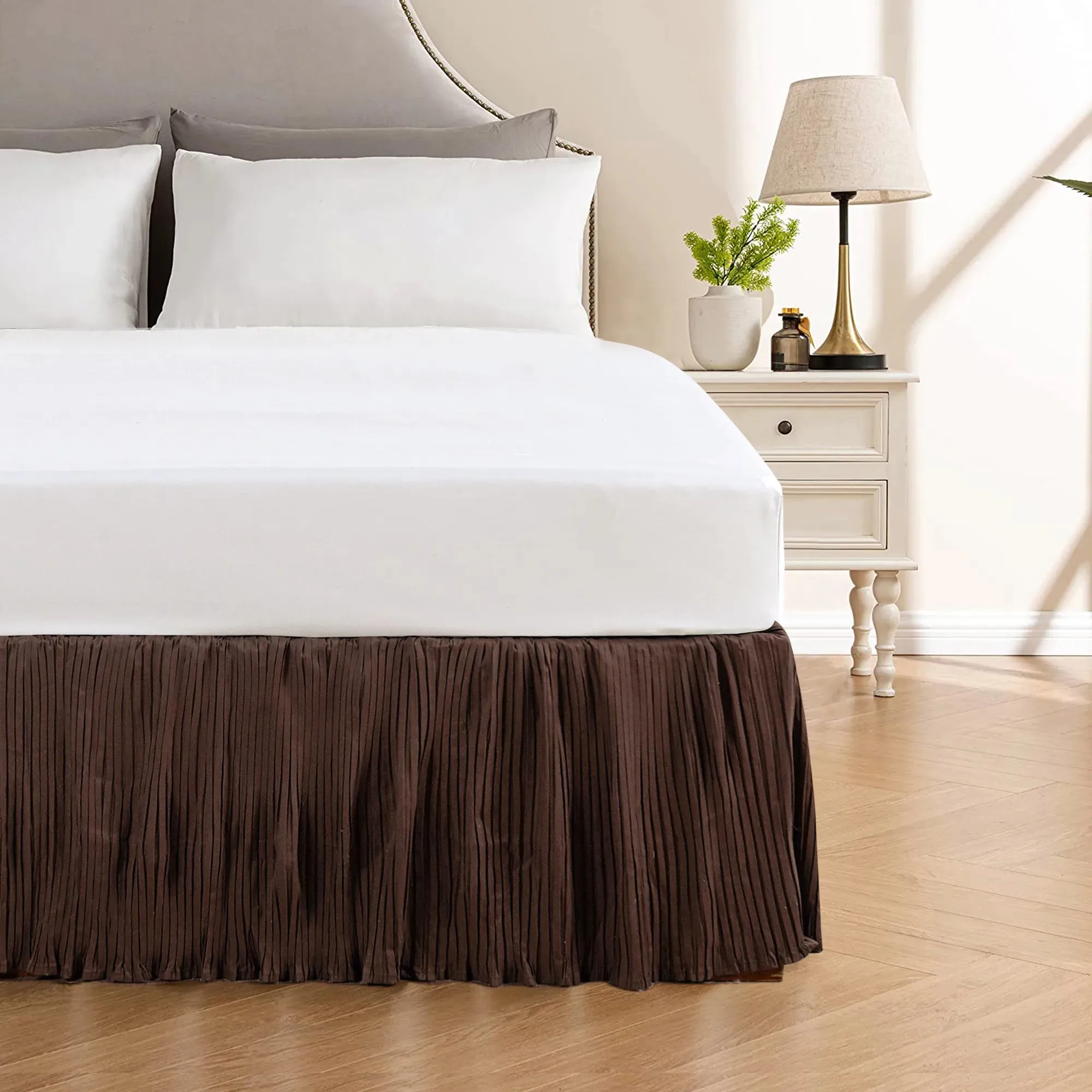 Diamond Flannel Quilts Matching Bed skirt - 18" Drop Length