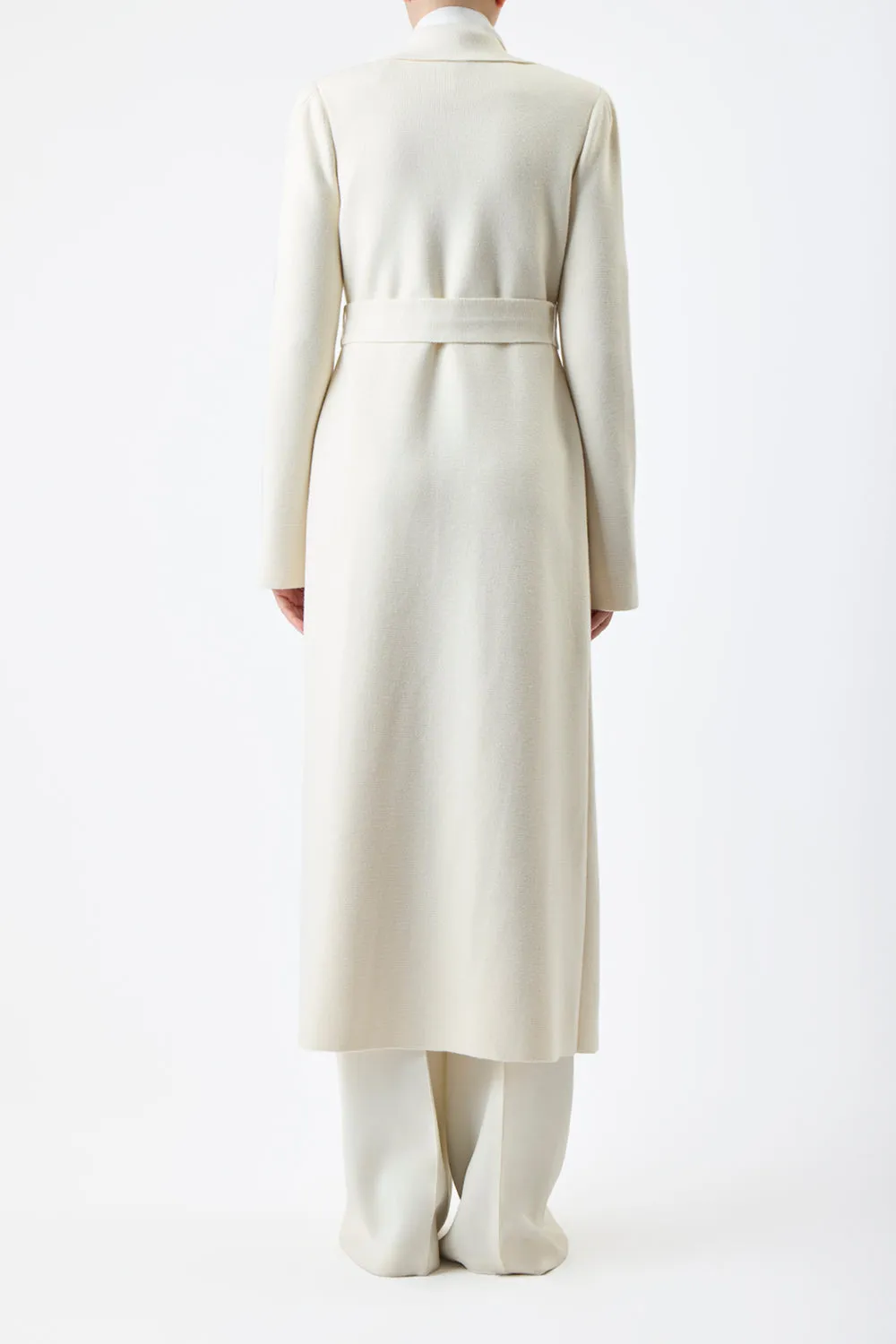 Gabriela Hearst Black Knitted Trench Coat - current season