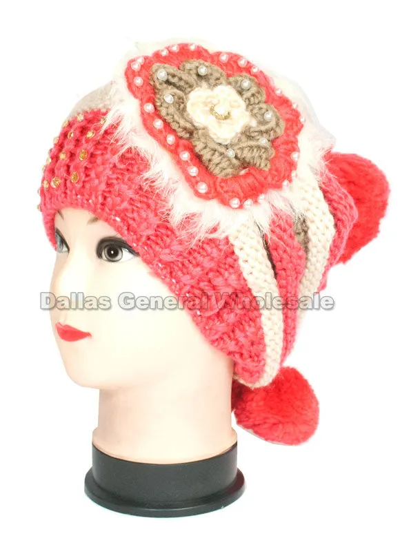 Girls Winter Fashion Beanie Caps Wholesale