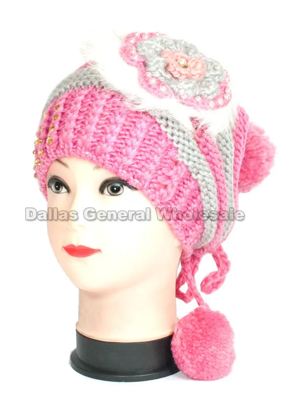 Girls Winter Fashion Beanie Caps Wholesale