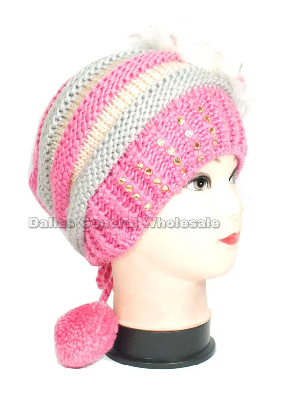 Girls Winter Fashion Beanie Caps Wholesale
