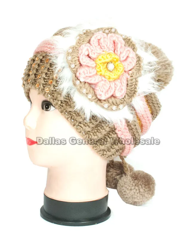 Girls Winter Fashion Beanie Caps Wholesale