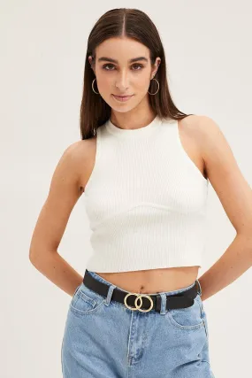 Gold Double Circle Belt