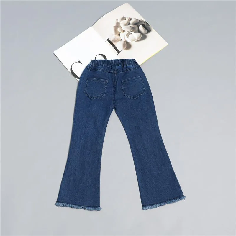 Grow Girl Denim Flared Pants