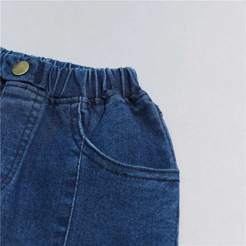Grow Girl Denim Flared Pants
