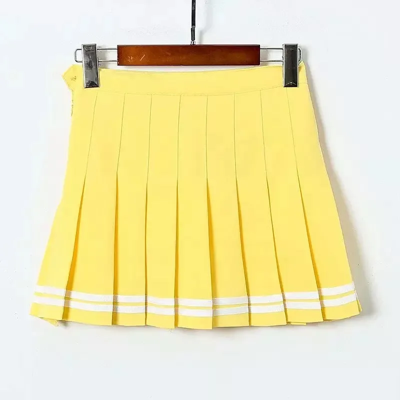 High Waist Pleated Mini Skirt