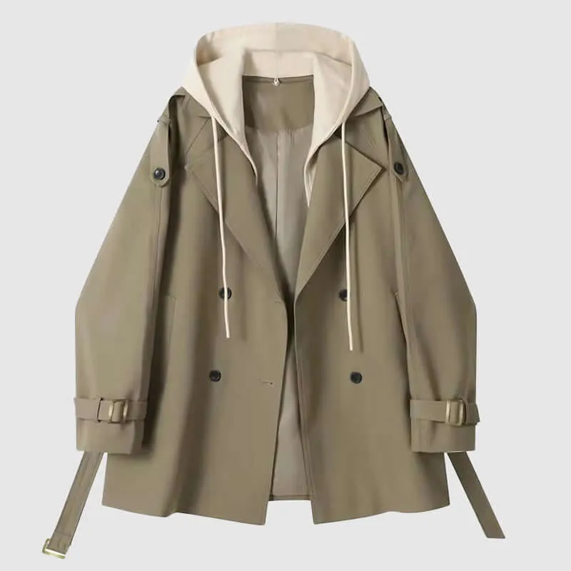 Hooded Trench Coat for Women