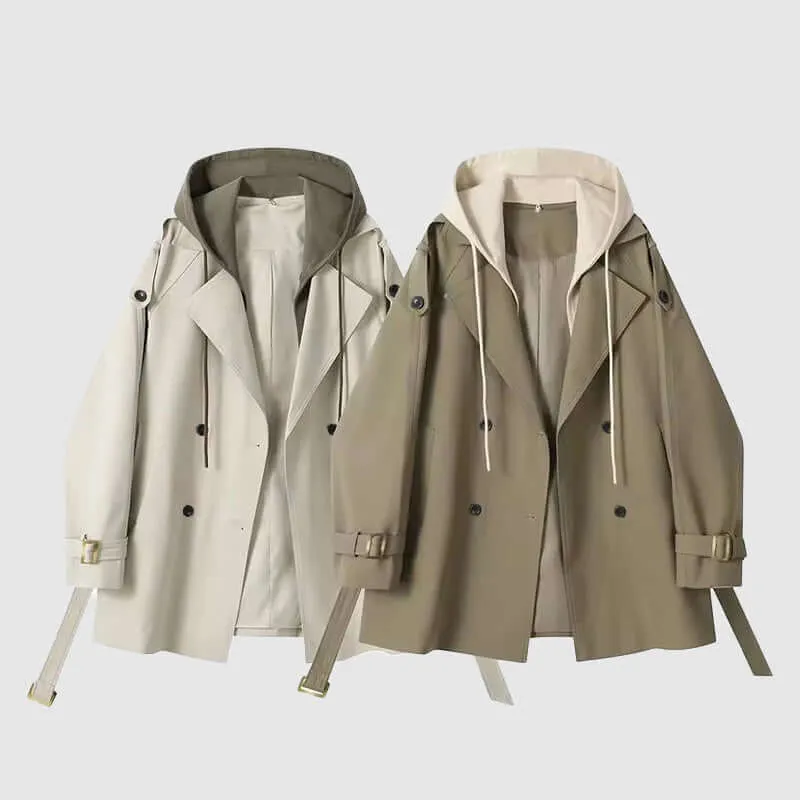 Hooded Trench Coat for Women