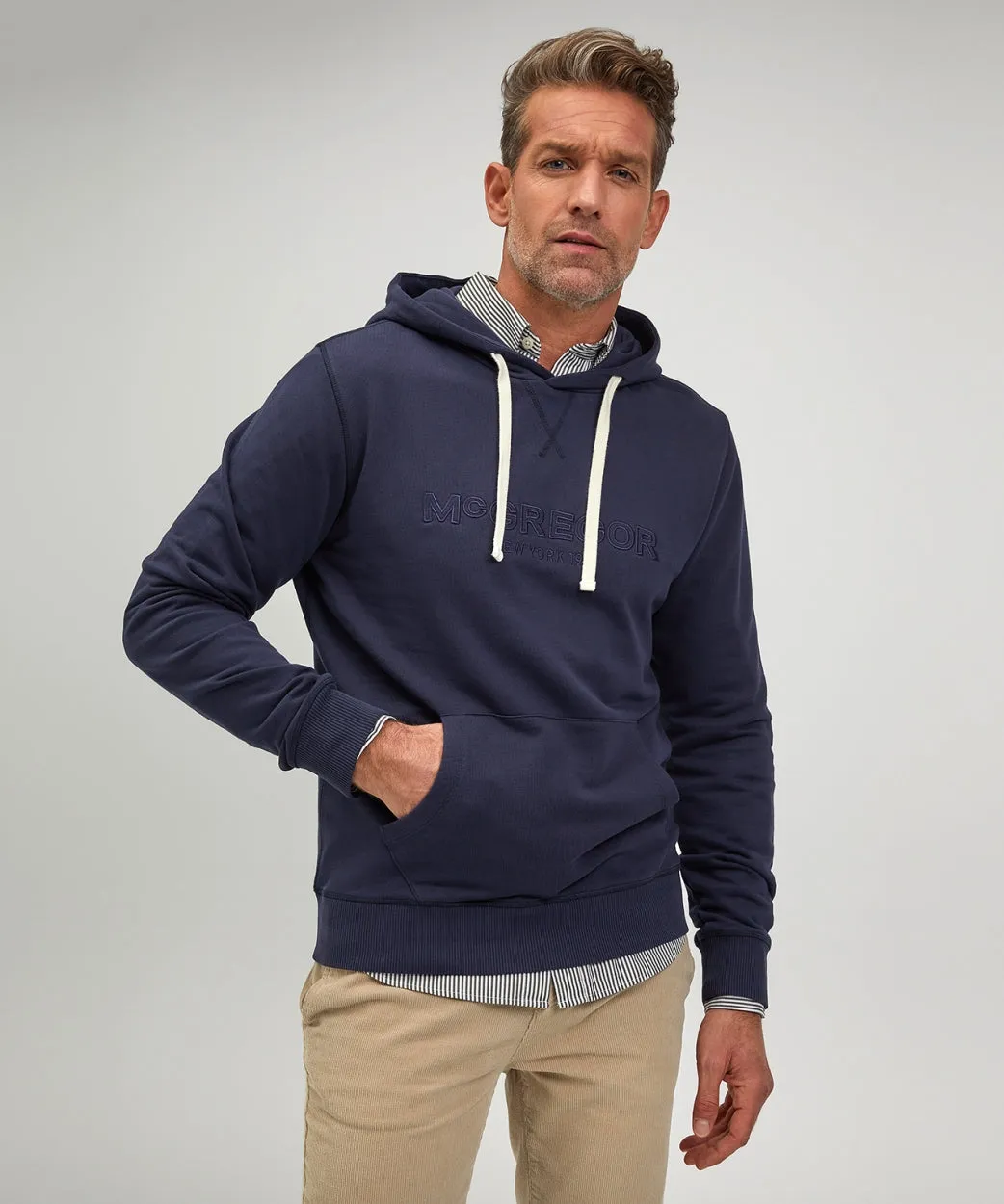Hoodie met logo graphic | Navy