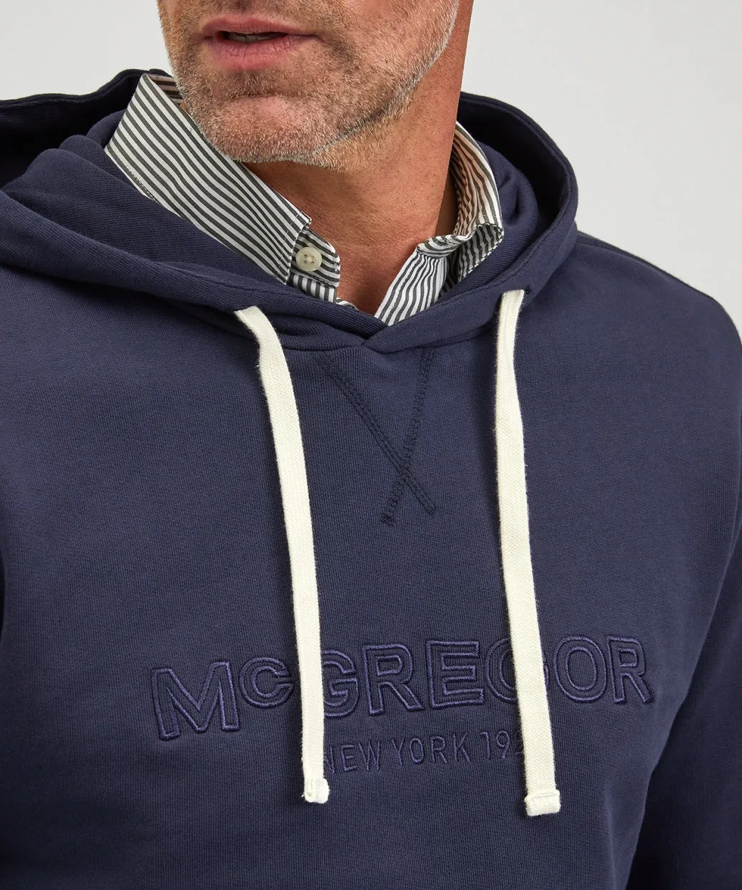 Hoodie met logo graphic | Navy