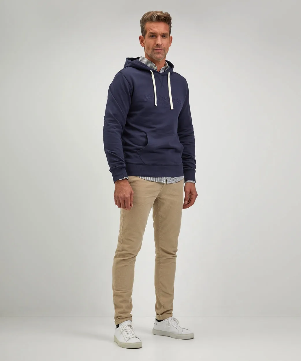 Hoodie met logo graphic | Navy