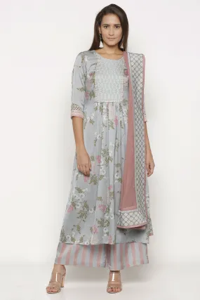 Ice blue Kurta Set