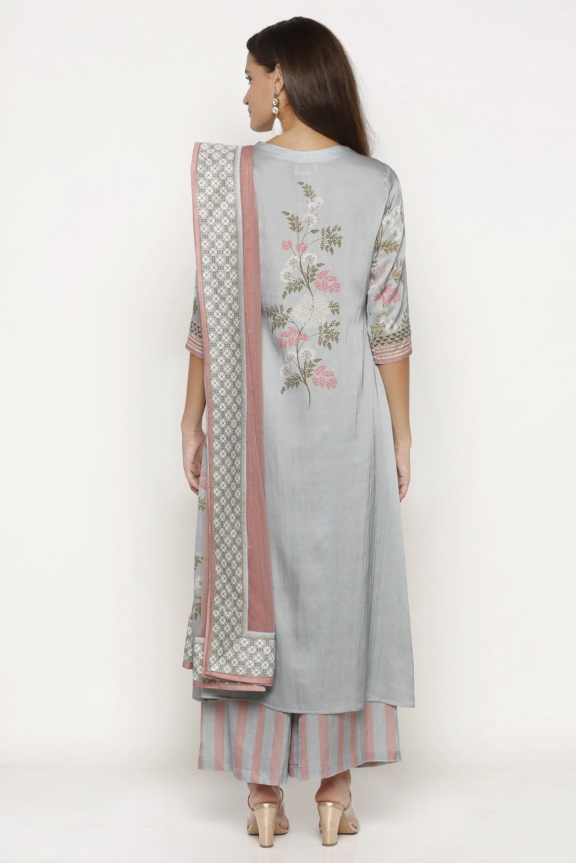 Ice blue Kurta Set