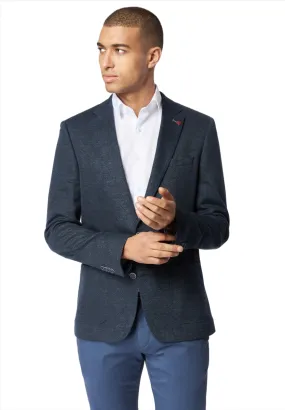 ID70376-Roy Robson Navy Fleck Jacket