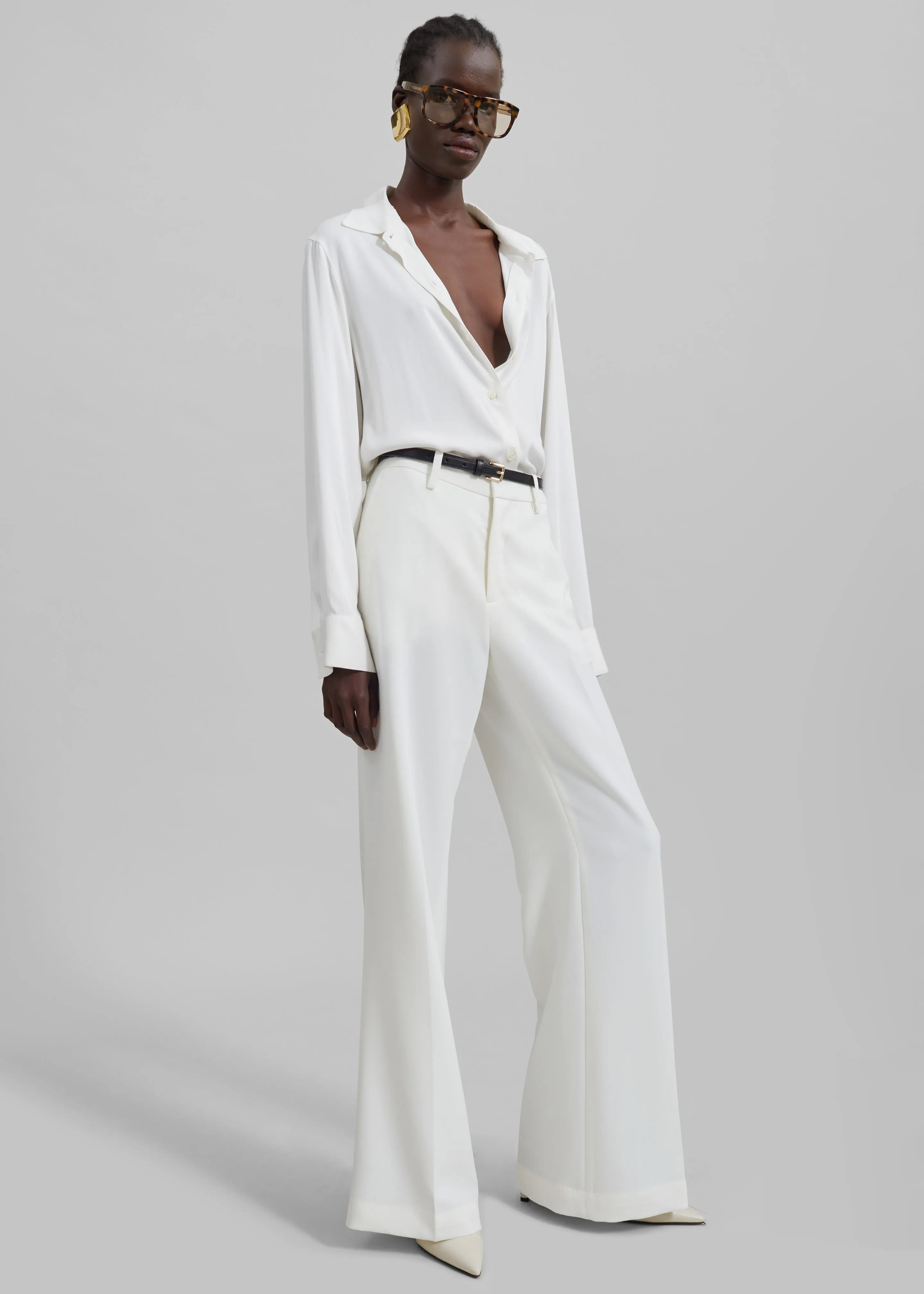 Katie Flared Pants - Ivory