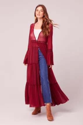 Lucia Garnet Duster Kimono