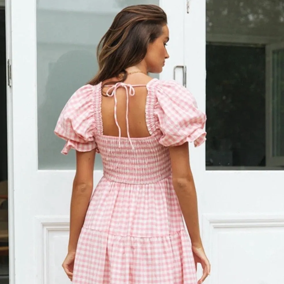 Marianne Gingham Midi Dresses - 2 Colors