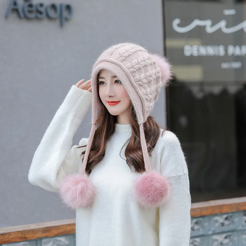 New Hat Women Winter Fashion Knitted Hat Cute and Warm