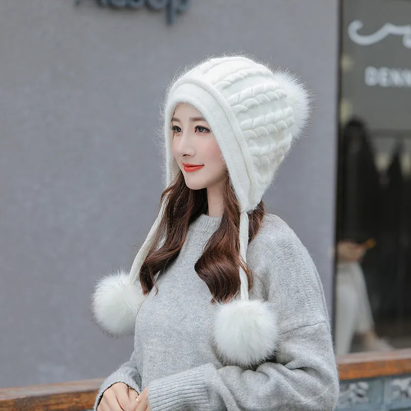 New Hat Women Winter Fashion Knitted Hat Cute and Warm