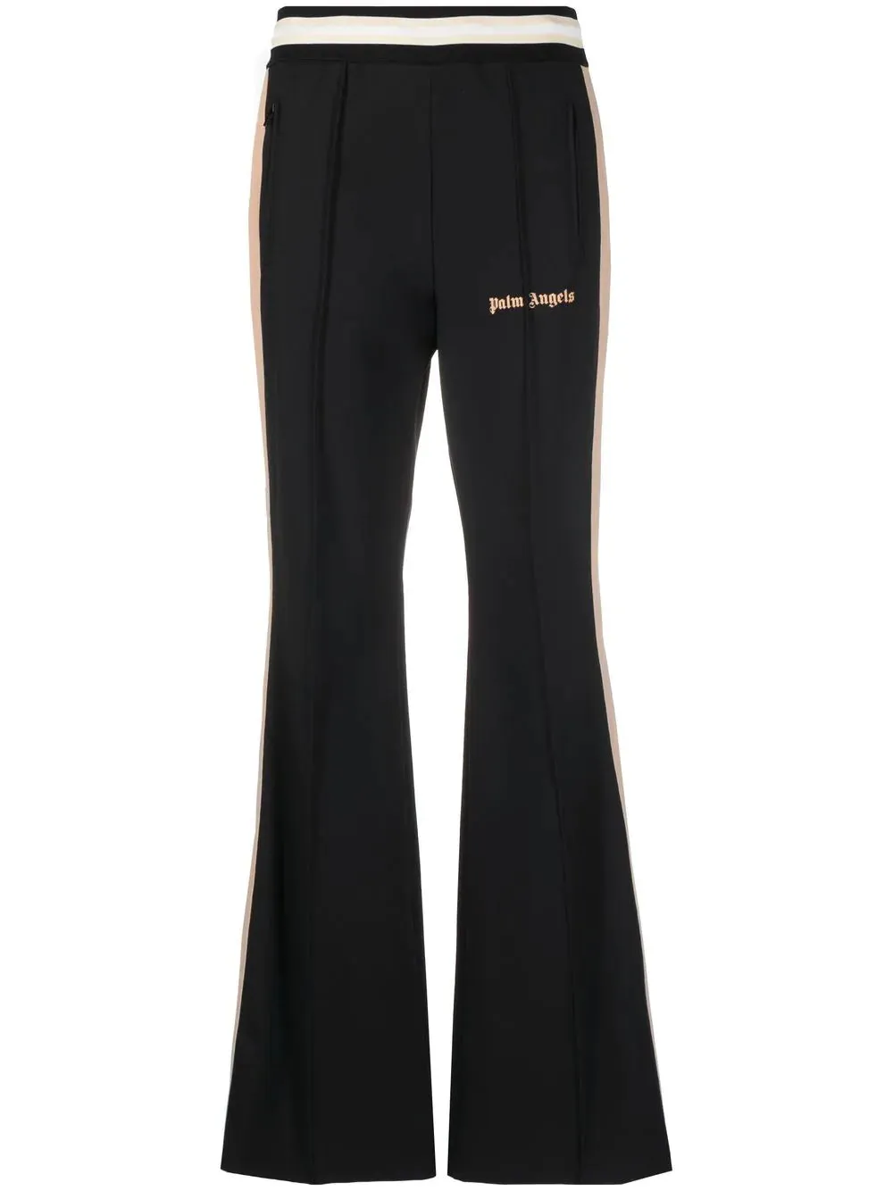 PALM ANGELS WOMEN Ultralight Flare Track Pants Black/Nude