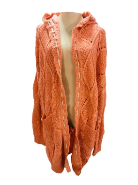 Peachy Pink Collar Stitch Sweater