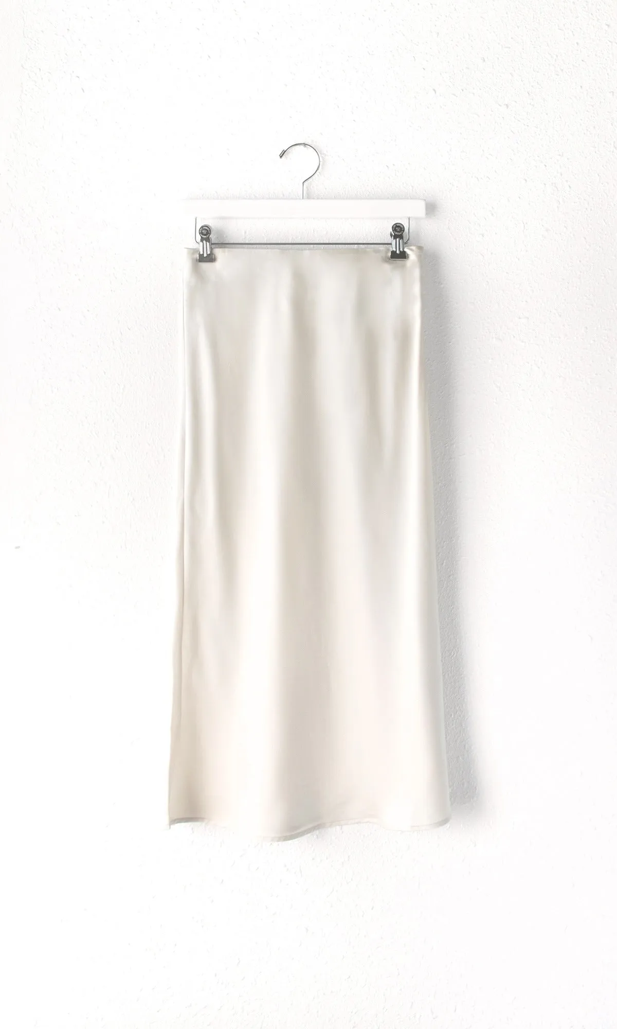 Pearl Sateen Bias Cut Athena Midi Skirt