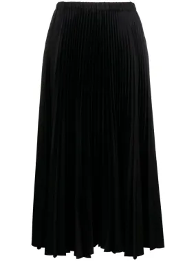Pleated midi skirt