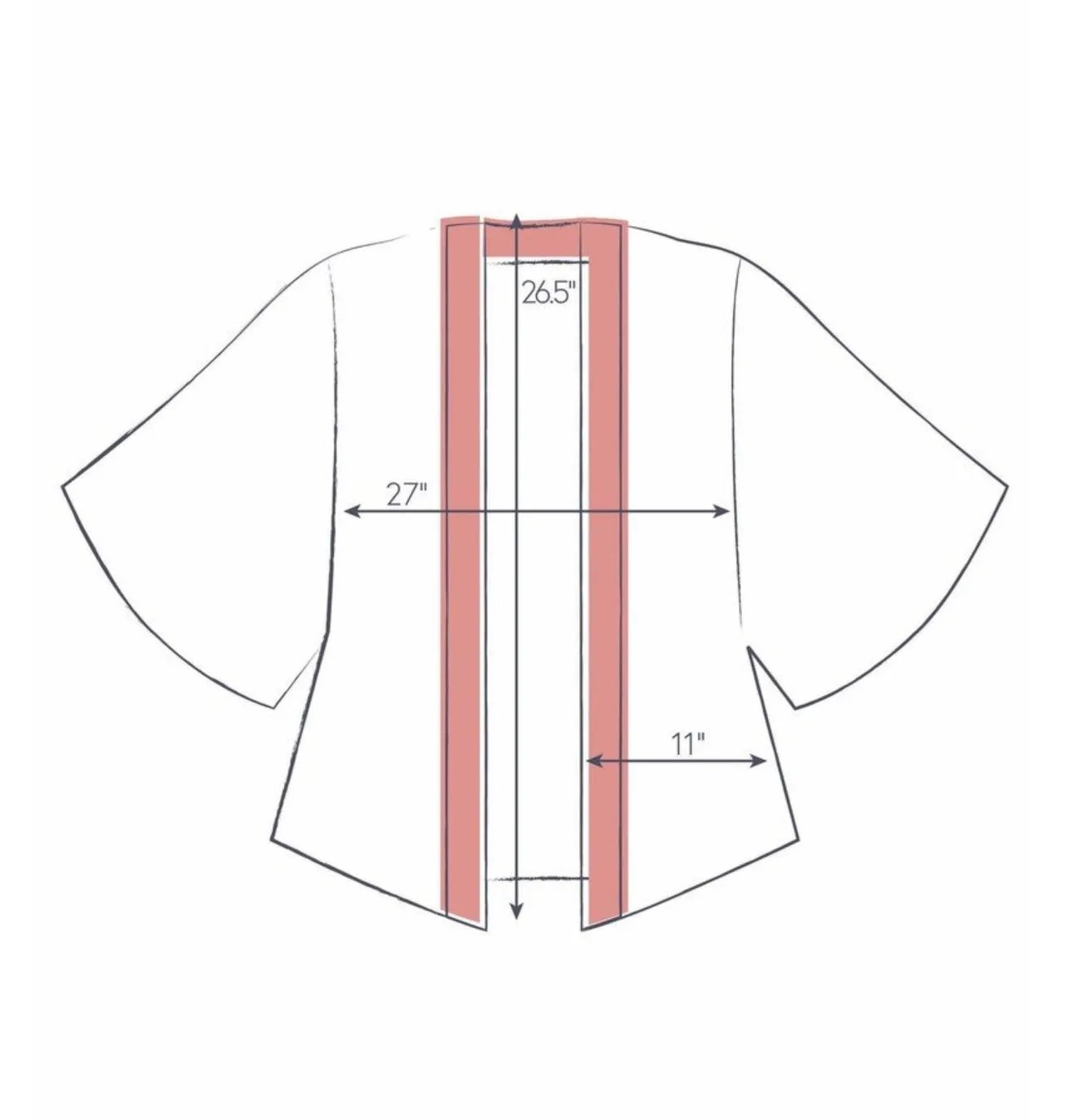 Powder Enchanted Evening Doe Kimono Jacket In Fuchsia