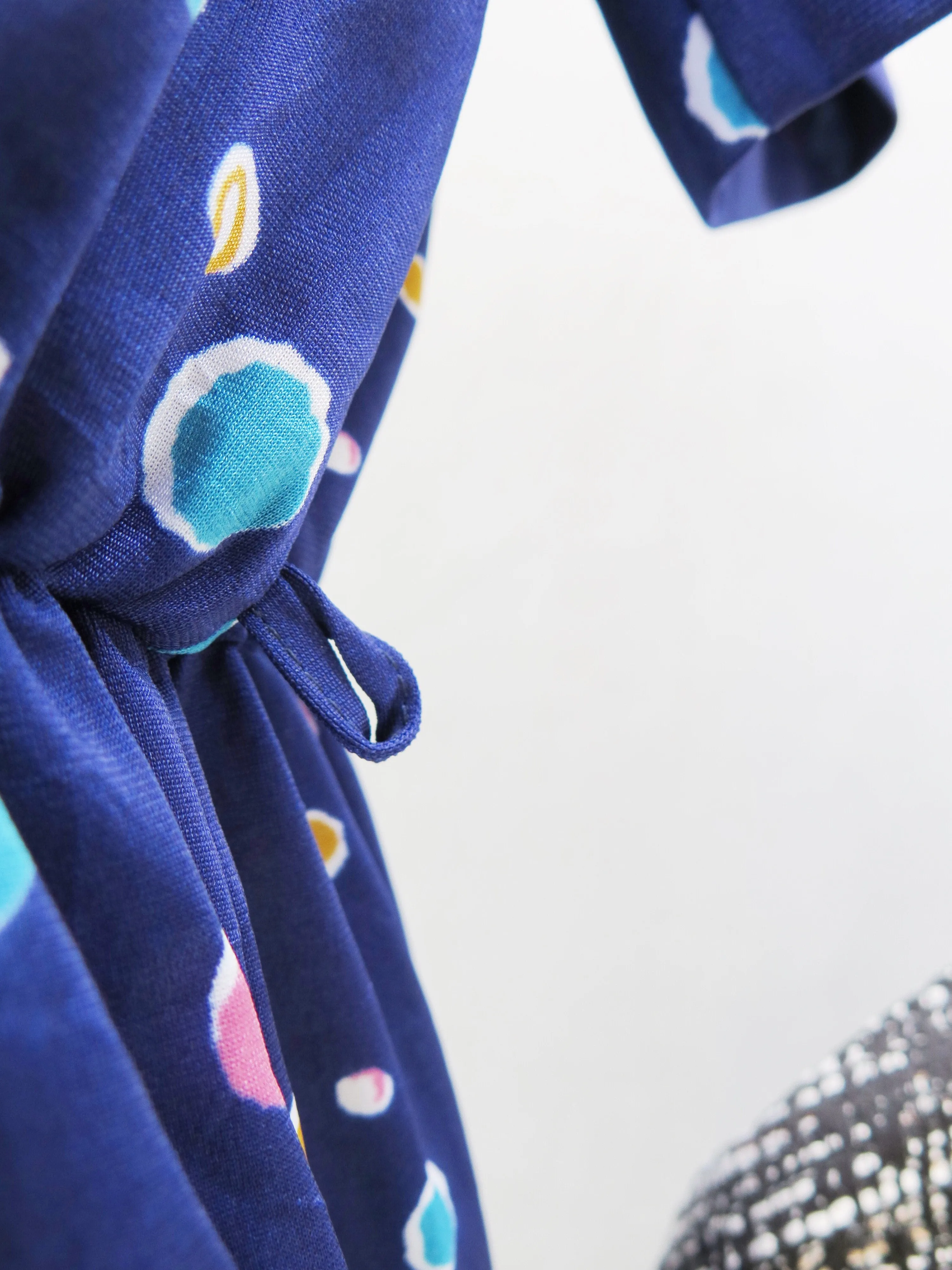 Soda pop | Vintage 1960s 1970s Blue and pink bubblegum polka dots Cute Dress