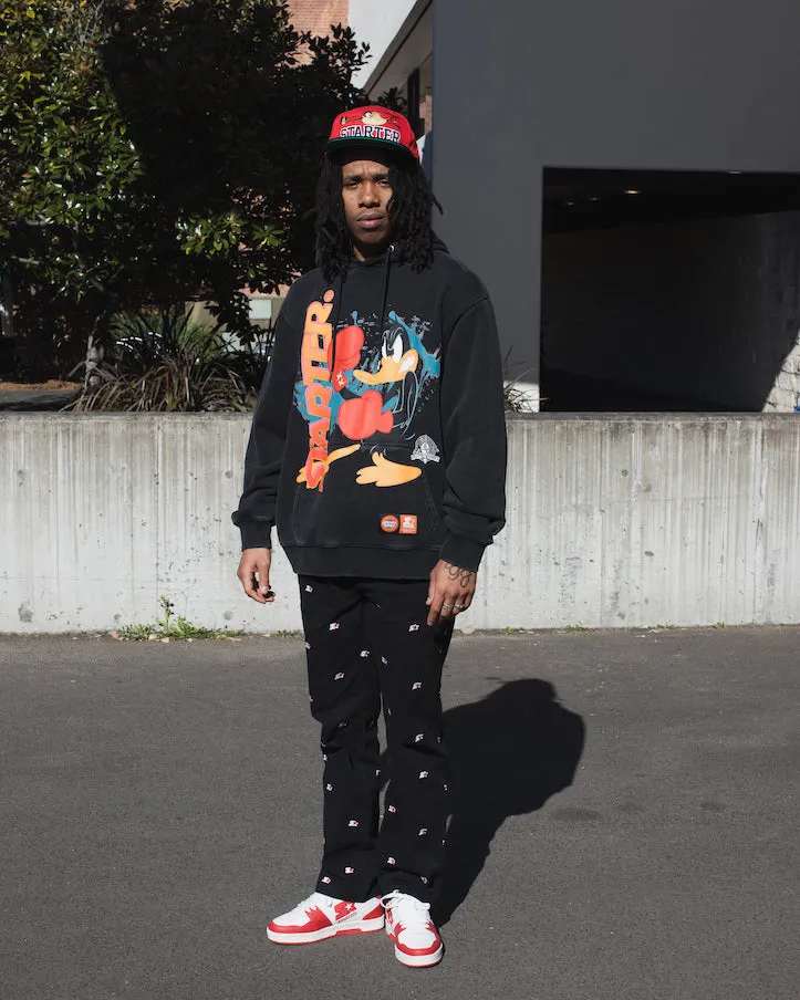 Starter X Looney Tunes Daffy Hoodie Vintage Black