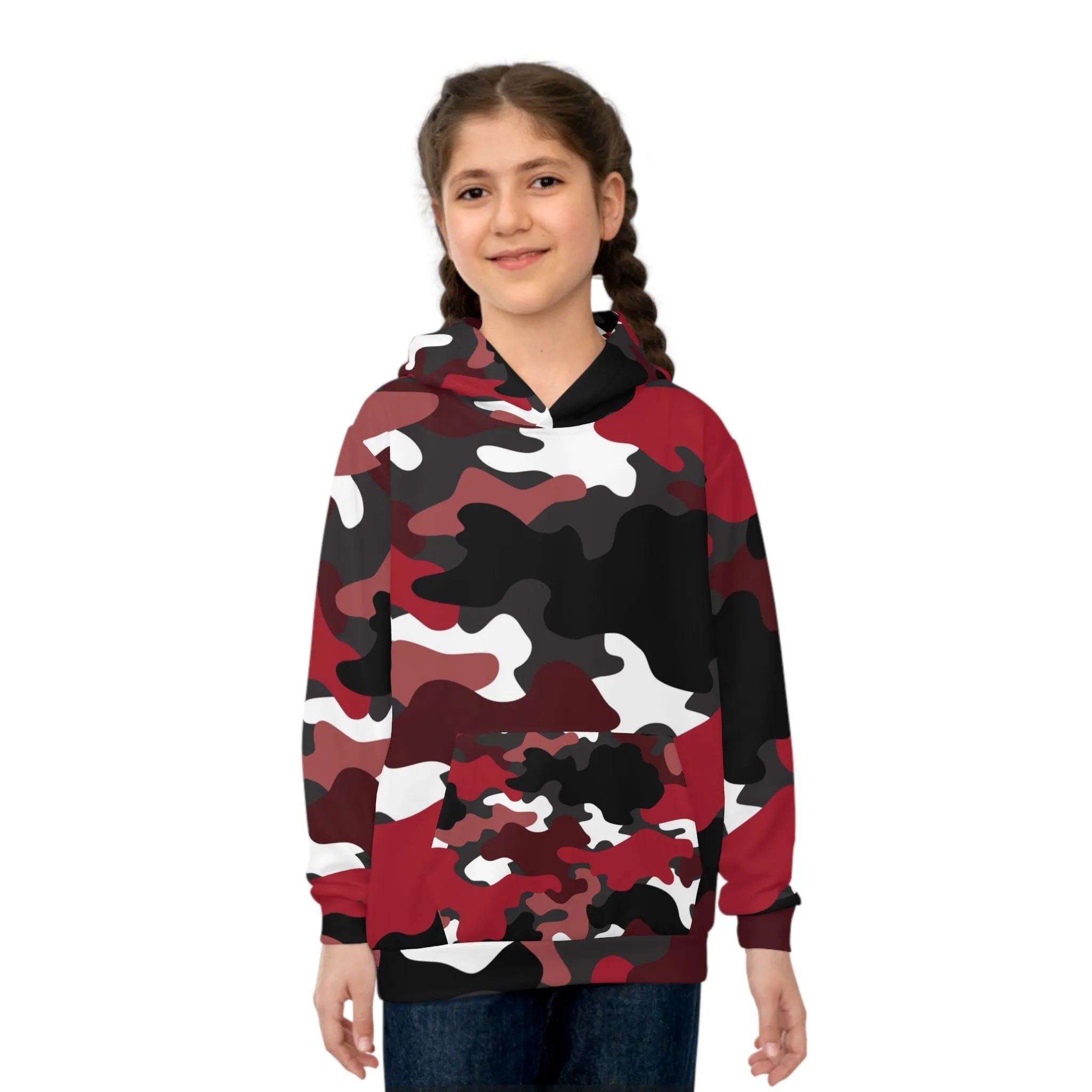 Stylish Camouflage Children&#039;s Hoodie - Perfect for Outdoor Adventures