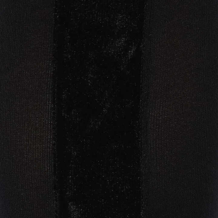 tights velvet back seam